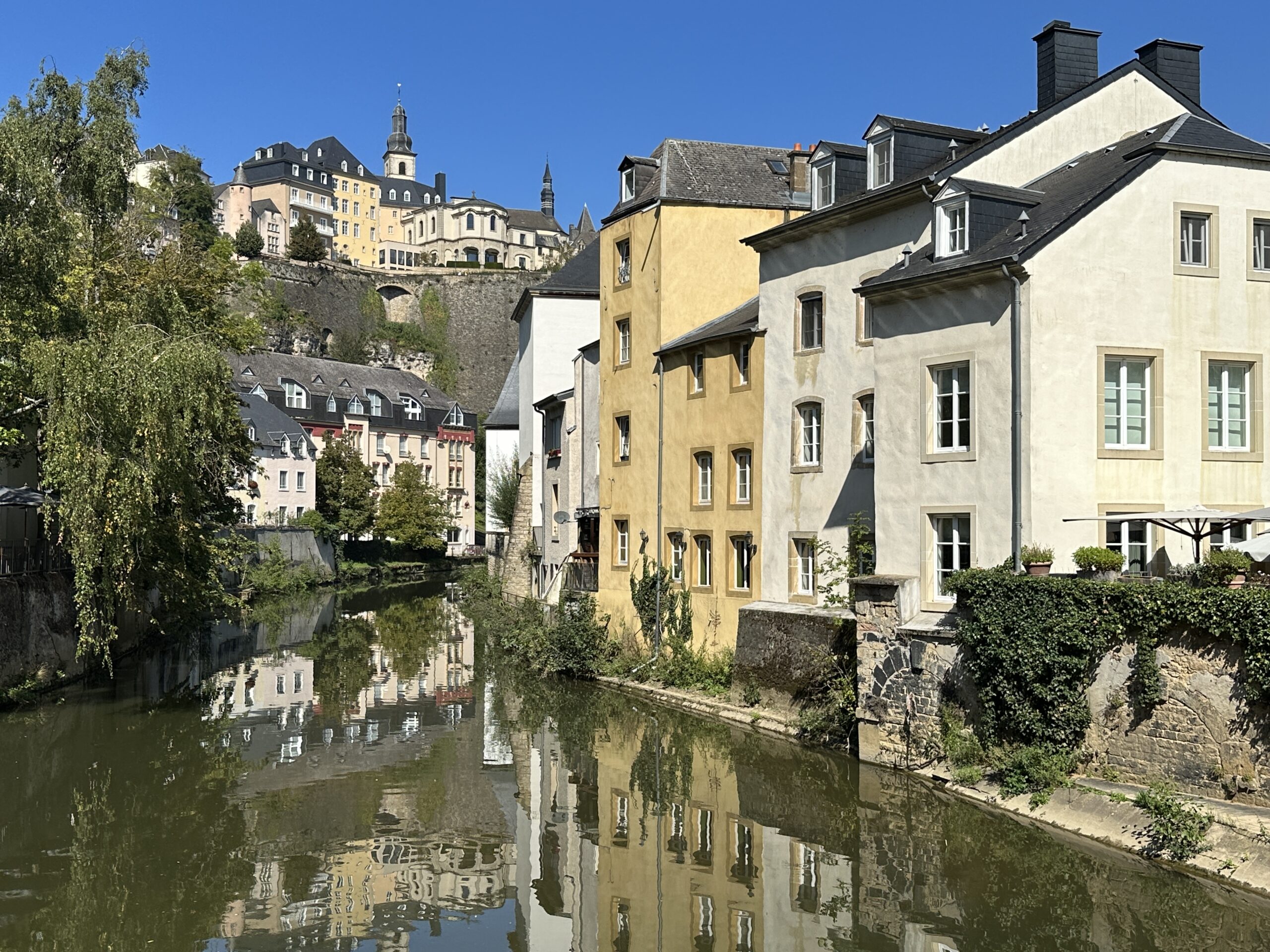 Buildings along the Alzette River